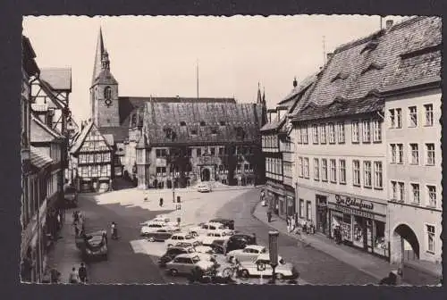 Ansichtskarte Quedlingburg Sachsen Anhalt Marktplatz Kirche n. Karl Marx Stadt