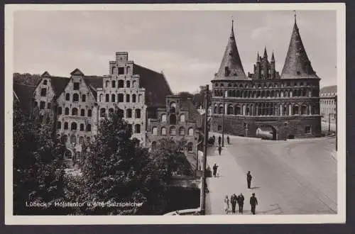 Lübeck Schleswig Holstein Deutsches Reich Ansichtskarte SST Fernsprecher spart