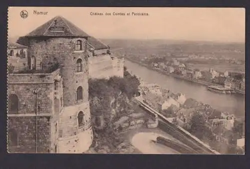 Ansichtskarte Namur Belgien Sambre Fluss Chateau Feldpost n.. Charlottenburg