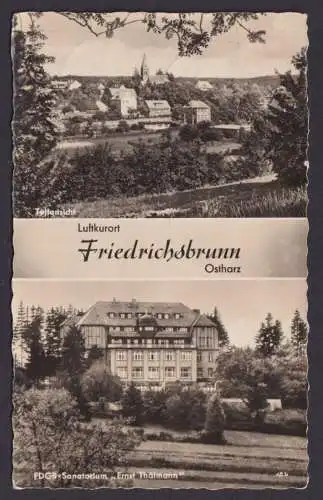Ansichtskarte Friedrichsbrunn Sachsen Anhalt Ostharz Tewilansicht FDGB