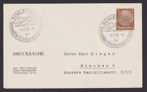 Schleching Bayern Deutsches Reich Brief Erholung Reise SST Sommerfrische
