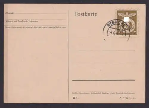 Schnapszahl 4.4.44 Stendal Sachsen Anhalt Deutsches Reich Drittes Reich Karte