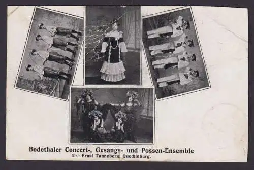 Ansichtskarte Bodethal Sachsen Anhalt Bodethaler Concert Gesang u. Possen