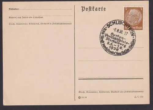 Schlüchtern Hessen Deutsches Reich Karte Probaganda NSG Kraft durch Freude Gau