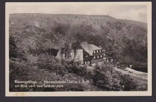Ansichtskarte Hampelbaude Riesengebirge Schlesien Deutsche Ostgebiete Polen