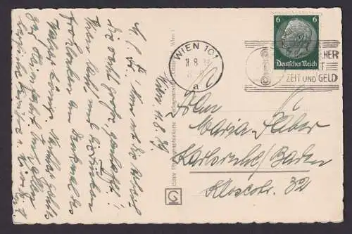 Wien Österreich Ostmark Deutsches Reich Drittes Reich Ansichtskarte Postsache