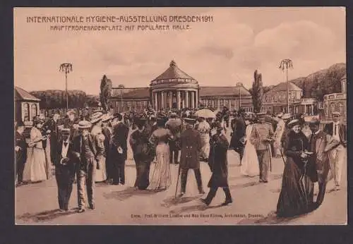 Ansichtskarte Dresden Sachsen Anlass Internationale Hygiene Ausstellung 1911