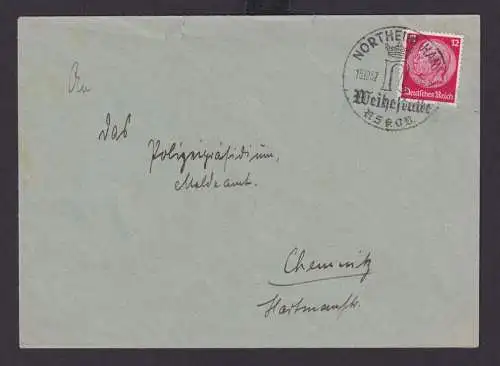 Nordheim Niedersachsen Deutsches Reich Drittes Reich Brief SST Weihestätte NS