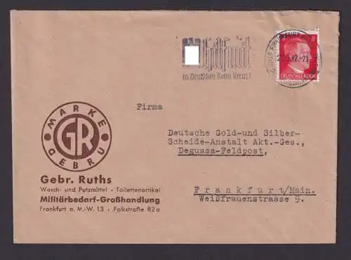 Frankfurt Main HessenDeutsches Reich Drittes Reich Brief SST Hilf mit im