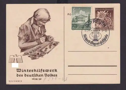 Bayreuth Bayer Deutsches Reich Drittes Reich AK Motiv Karte Anlass SST Richard