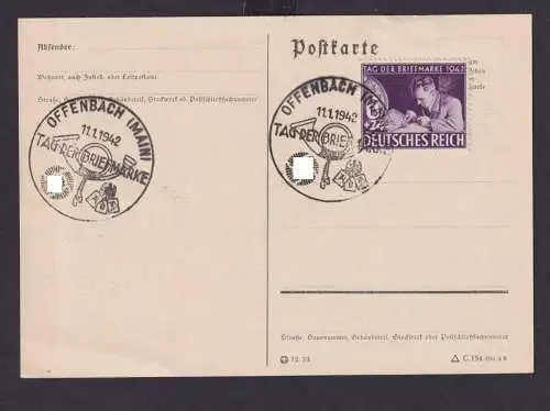 Deutsches Reich Drittes Reich Karten Philatelie SST Offenbach Main Tag der