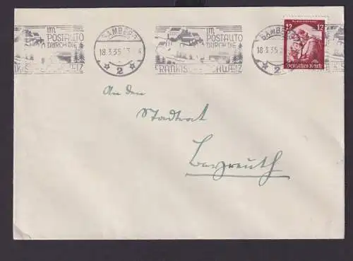 Bamberg Bayern Deutsches Reich Drittes Reich Brief Postsache SST Im Postauto