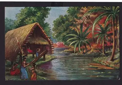 Ansichtskarte Neumecklenburg Kolonie Papua Neuguinea heute Neuirland