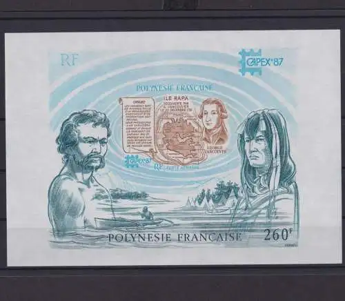 Flugpost Frankreich Französisch Polynesien Kolonien Block 13 Capex Briefmarken