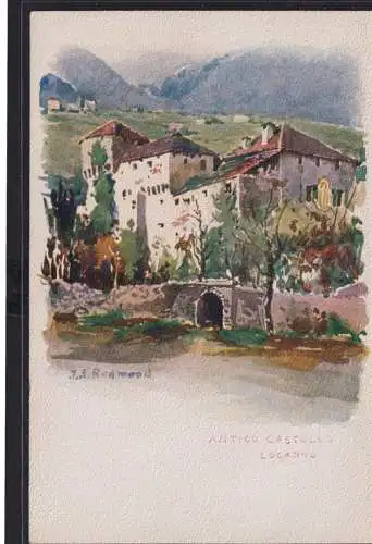 Ansichtskarte Künstlerkarte Sign. Reymont Antico Castello Locarno