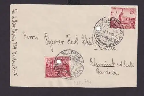 Leipzig Sachsen Deutsches Reich Drittes Reich Brief Philatelie SST KdF Sammler