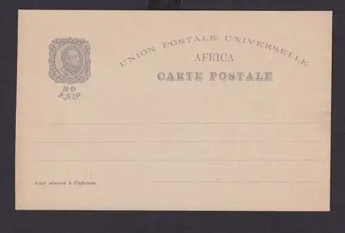 Portugisisch Indien Portugal Kolonien Ganzsache Afrika 20 R. 1498-1898 Jubiläum