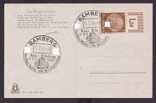 Deutsches Reich Bamberg SST Nordbayerische Kultur + Wirtschaftsschau Ausstellung