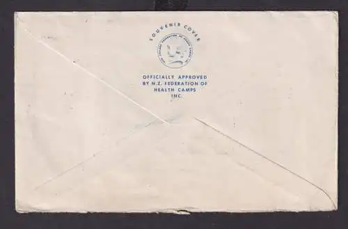 Neuseeland Brief Cover Childrens Heealth Camps nach Mainz schöner FDC 1952