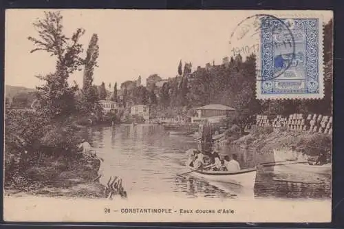 Osmanisches Reich Türkei Ansichtskarte Konstantinopel Istambul nach Wiesbaden