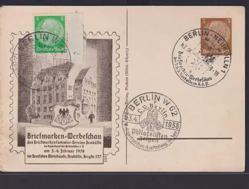 Briefmarken Deutsches Reich Brief Ganzsache Philatelie Berlin Neukölln