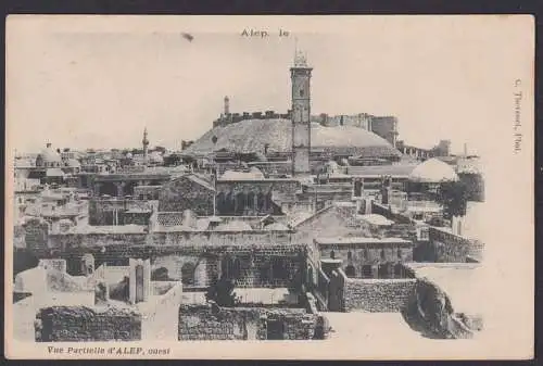Osmanisches Reich Türkei Ansichtskarte Aleppo Syrien nach Zug Schweiz 1909