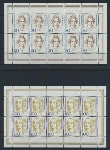 Bund Kleinbogen Zehnerbogen Frauen 1755-1756 Luxus postfrisch MNH Kat. 45,00