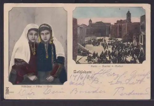 Osmanisches Reich Türkei Ansichtskarte Bethlehem Westjordanland nach