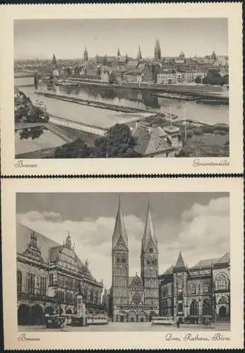Ansichtskarten Schönes Bremen 8 Postkarten Kupfertiefdruch mit Originalumschlag