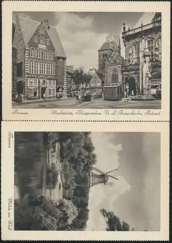 Ansichtskarten Schönes Bremen 8 Postkarten Kupfertiefdruch mit Originalumschlag