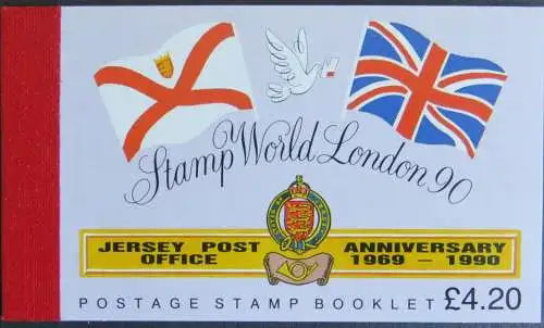 Jersey Markenheftchen 0-32 postfrisch Stamp World London 1990 Kat.-Wert 18,00