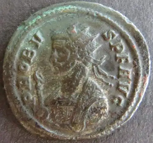 Römische Münze Probus 276-282 Antoninian RS Tempel etwas Patina s