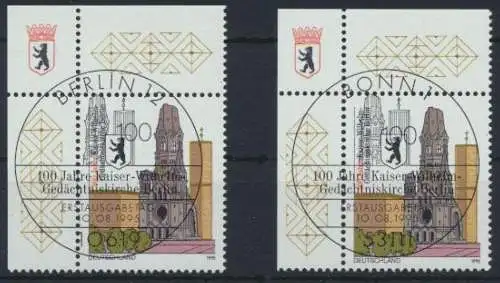 Briefmarken Bund Bogenecken Eckrand ESST Berlin + Bonn ex 1812-2048