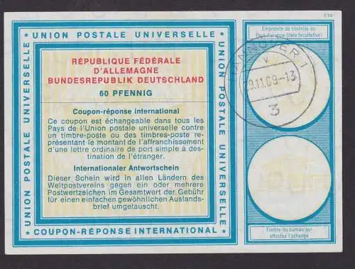 Hannover Bundesrepublik Int. Antwortschein 60 Pfg. République Fédérale Allemande