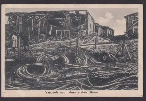 Vauquois Frankreich Feldpost Ansichtskarte im I. Weltkrieg Stadthagen