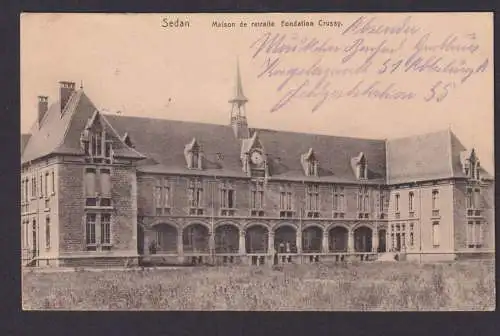 Sedan Feldpost Ansichtskarte AFS Frankreich Gründerhaus Marienfeld Gütersloh