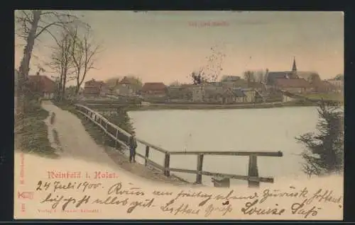 Ansichtskarte Reinfeld Holstein nach Wiesbaden 24.7.1900