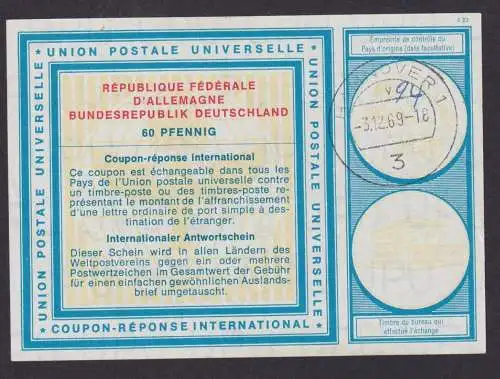 Hannover Bundesrepublik Int. Antwortschein 60 Pfg. République Fédérale Allemande