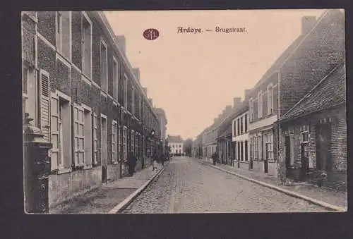 Ansichtskarte Ardoye Belgien Bugstraat Feldpost Waldheim Sachsen