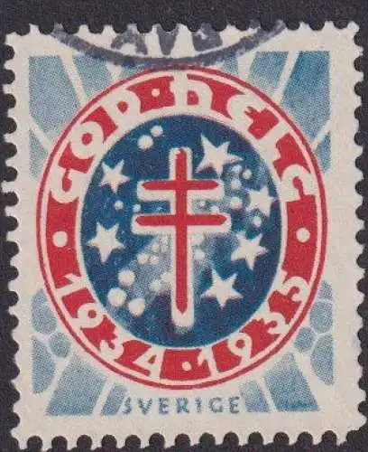 Schweden Vignette 1934 1935 God held Cinderella Briefmarke