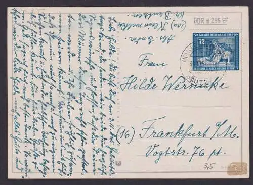 DDR Brief EF 295 Philatelie Tag der Briefmarke Künstler Ansichtskarte Blumen