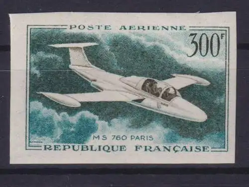Flugpost Frankreich 1231 U Morane Saulnier ungezähnt Luxus postfrisch Flugzeug