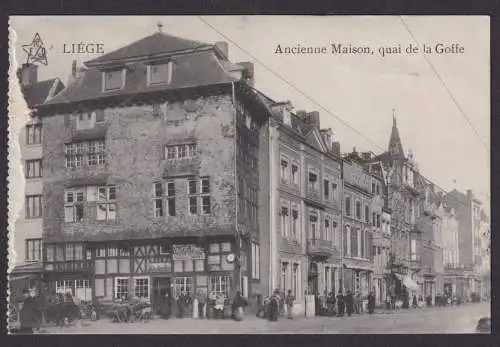 Liege Lüttich Ansichtskarte Feldpost Inf. Bat. Spandau Ancienne Maison