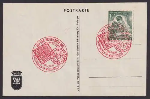 Berlin Philatelie Stuttgart 2 tolle rote SST a. Nr 80 Tag der Briefmarke Reklame