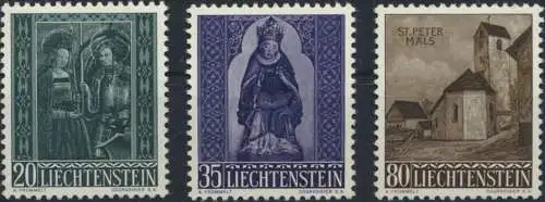 Liechtenstein 374-376 Weihnachten 1958 tadellos postfrisch Kat.-Wert 14,00