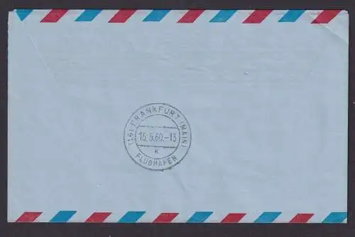 Flugpost Brief Air Mail USA Ganzsache Aerogramm Erstflug Lufthansa Boeing 707