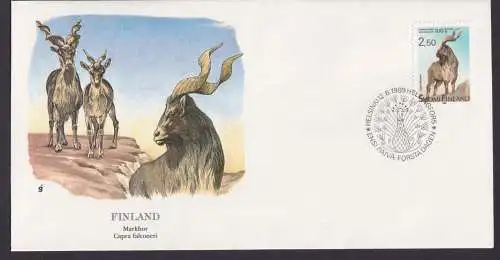 Finnland Europa Fauna Tiere Markhor schöner Künstler Brief