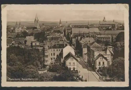 Ansichtskarte Paderborn Gesamtansicht ungelaufen