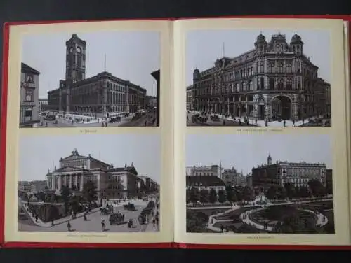 Leporello Album von Berlin 24 Bilder Verlag L. Glaser Leipzig Jugendstil selten