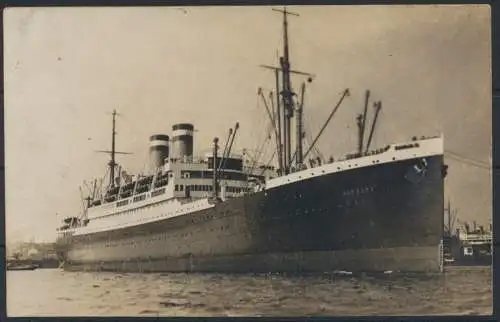 Foto Ansichtskarte Schifffahrt Dampfer Hamburg der Hamburg Amerika Linie